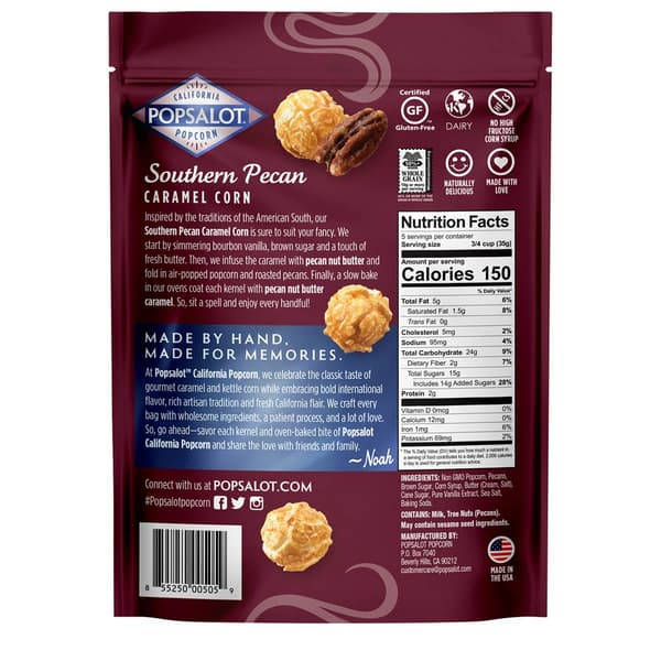 Popsalot&#8482; 6pk. Southern Pecan Caramel Corn Popcorn