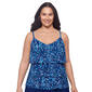 Plus Size American Beach Wild Spirit Triple Tier Tankini Swim Top - image 1