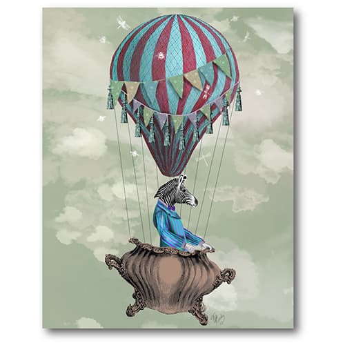 Courtside Market Flying Zebra Wall Art - image 