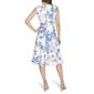 Womens Calvin Klein Sleeveless Floral Scuba A-Line Dress - image 3