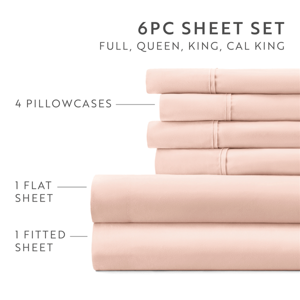 Soft Essentials 6pc. Luxury Ultra Soft Sheet Set