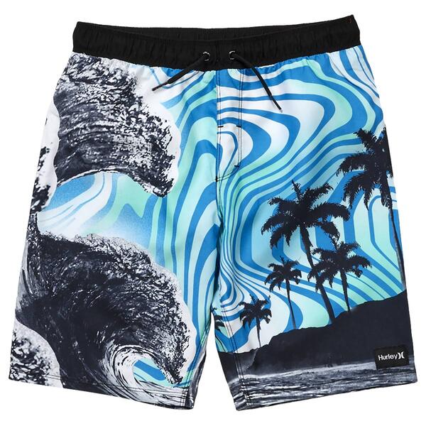 Boys &#40;8-20&#41; Hurley Photoreal Pull On Swim Shorts - image 