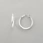 Napier Silver-Tone Medium Hoop Earrings - image 1