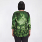 Plus Size OneWorld 3/4 Sleeve Stud Embellished Witch Tee - image 2