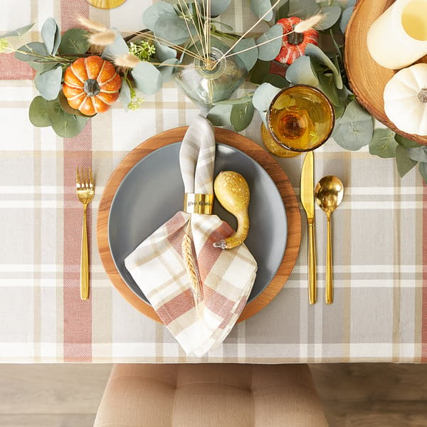 DII® Cozy Picnic Plaid Tablecloth