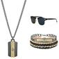 Mens American Exchange Two-Tone Pendan/Bracelets/Sunglasses - image 2
