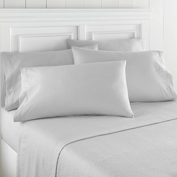Shavel Home Products Solid Seersucker Sheet Set - image 