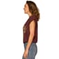 Womens Democracy Cap Sleeve Round Neck Floral Blouse - image 3