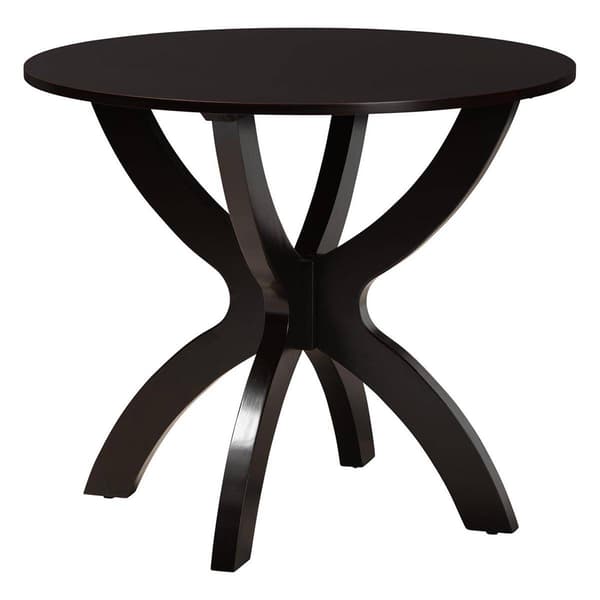 Baxton Studio Savina Modern Dark Brown Wood 5pc. Dining Set