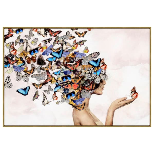 Artisan Home Butterfly Wish Figurative Canvas Wall Decor - image 