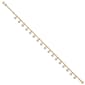 Gold Classics&#40;tm&#41; 14kt. Gold Polished & Textured Star 9in. Anklet - image 1