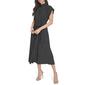 Womens Calvin Klein Short Sleeve Commuter Windowpane Shirtdress - image 4
