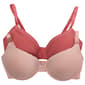 Plus Size Ava Rose 2pk. Push Up Micro Bras w/ Lace - 503006XABV - image 1