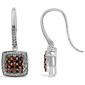 Le Vian(R) White Gold Brown & White Diamond Drop Earrings - image 1