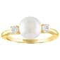 Gemstone Classics&#40;tm&#41; 10kt. Freshwater Pearl & Diamond Ring - image 1