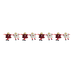 Northlight Red & Beige Angel Dolls Christmas Garland