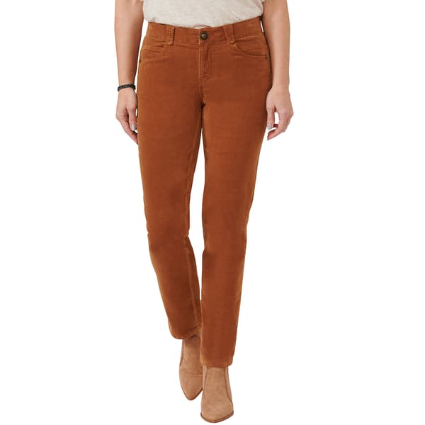 Womens Democracy “Ab”solution® Corduroy Straight Leg Pants