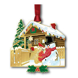 Beacon Design Holiday Log Cabin Ornament