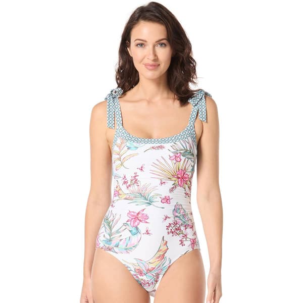 Womens Beach House Endless Summer Tropical One Piece Swimsuit