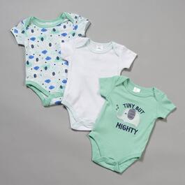 Baby Unisex &#40;3-9M&#41; Little Beginnings&#40;R&#41; 3pc. Elephant Bodysuits
