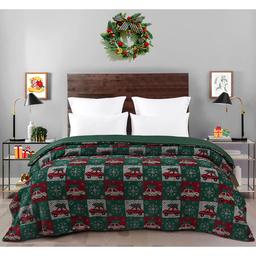 Ashley Cooper(tm) Cruiser Cross Stitch Plush Comforter