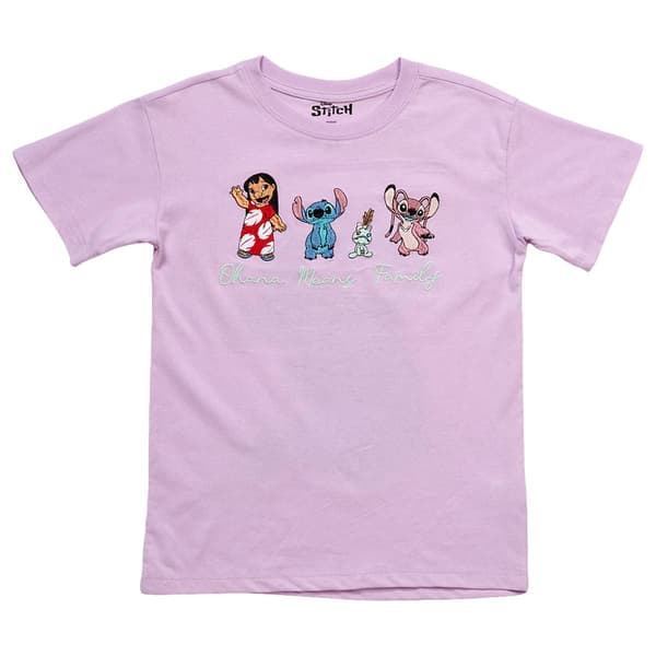 Girls (7-16) Disney Short Sleeve Stitch Front & Back Tee - image 