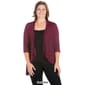 Plus Size 24/7 Comfort Apparel Elbow Sleeve Open Cardigan - image 9