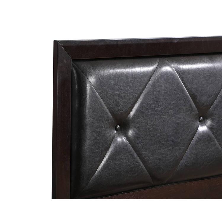 Passion Furniture Primo Tufted Upholstered Panel Bed Frame - Twin