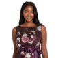 Womens R&M Richards Sleeveless Tie Waist Floral Gown - image 3