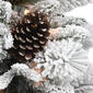 Puleo International 3.5 ft. Pre-Lit Flocked Rattan Christmas Tree - image 2