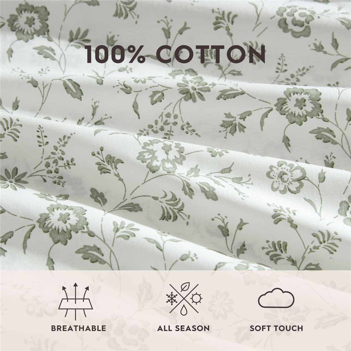 Laura Ashley® Miranda Percale Sheet Set