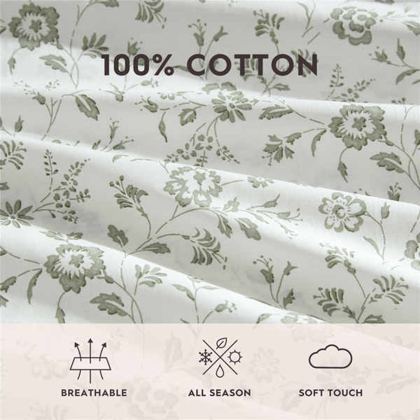 Laura Ashley® Miranda Percale Sheet Set