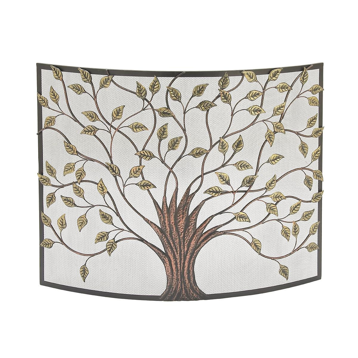 9th & Pike® Green Metal Farmhouse Fireplace Screen