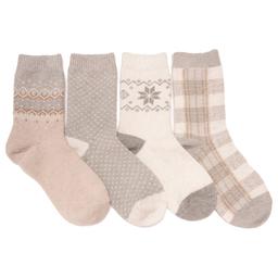 Womens Muk Luks® 4pk. Cozy Crew Boot Socks