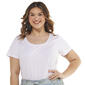 Juniors Plus Aveto Basic Short Sleeve Scoop Neck Tee - image 1