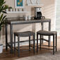 Baxton Studio Noll 3 Piece Counter Table Set - image 6