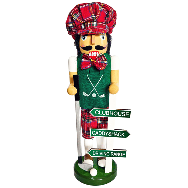Santa''s Workshop 14in. Golf Anyone? Nutcracker - image 