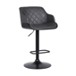 Armen Living Toby Faux Leather Adjustable Height Swivel Barstool - image 1