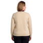 Plus Size Emily Daniels Long Sleeve Solid Hacci Tie Neck Sweater - image 2