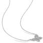 Diamond Classics&#8482; 10kt. White Gold Butterfly Necklace - image 3
