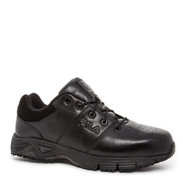 Mens Fila Memory Breach Low Steel Toe Work Shoes -Black - image 