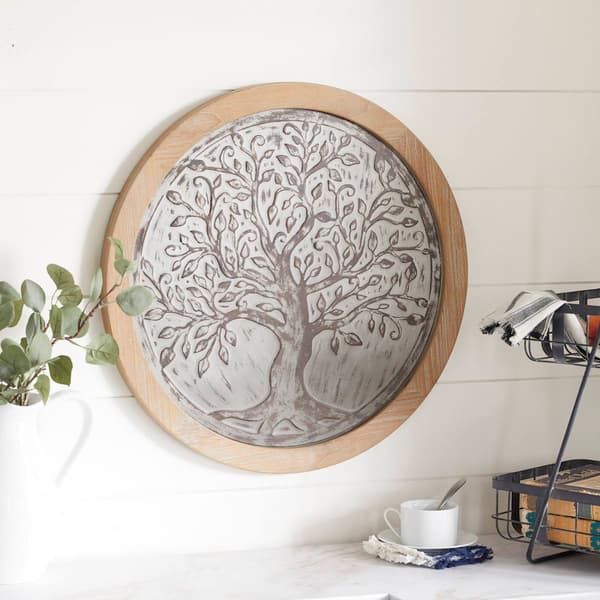 9th & Pike&#174; Brown Farmhouse Abstract Tree Wall Decor