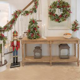 National Tree 9ft. Holiday Greenery & Berry Garland