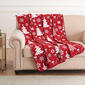 Greenland Home Fashions(tm) Peppermint Party Reversible Throw - image 1