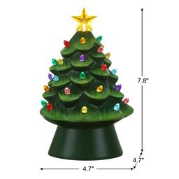 Mr. Christmas 8in. Nostalgic Ceramic Green Tree