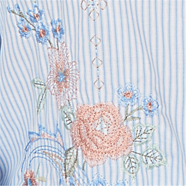 Petite Alfred Dunner St. Augustine Stripe Floral Blouse