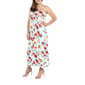 Plus Size 24/7 Comfort Apparel Floral Strapless Maxi Dress - image 3