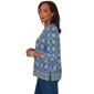 Womens Alfred Dunner Classics 3/4 Sleeve Medallion Blouse - image 4