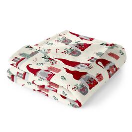 Spirit Linen Home&#40;tm&#41; Velvet Christmas Santa/Gift Throw Blanket