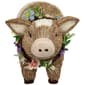 Northlight Seasonal Boy Piglet with Floral Wreath Spring Figurine - image 4